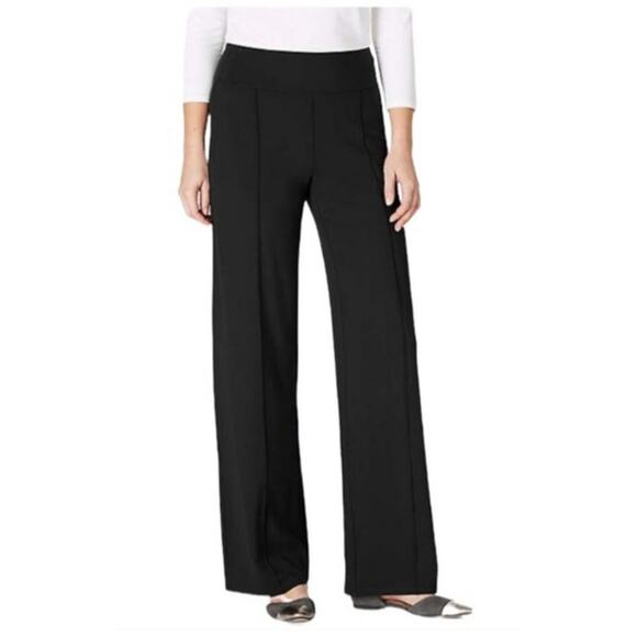 J. Jill Classic Black Wide Leg Trousers - Picture 1 of 9